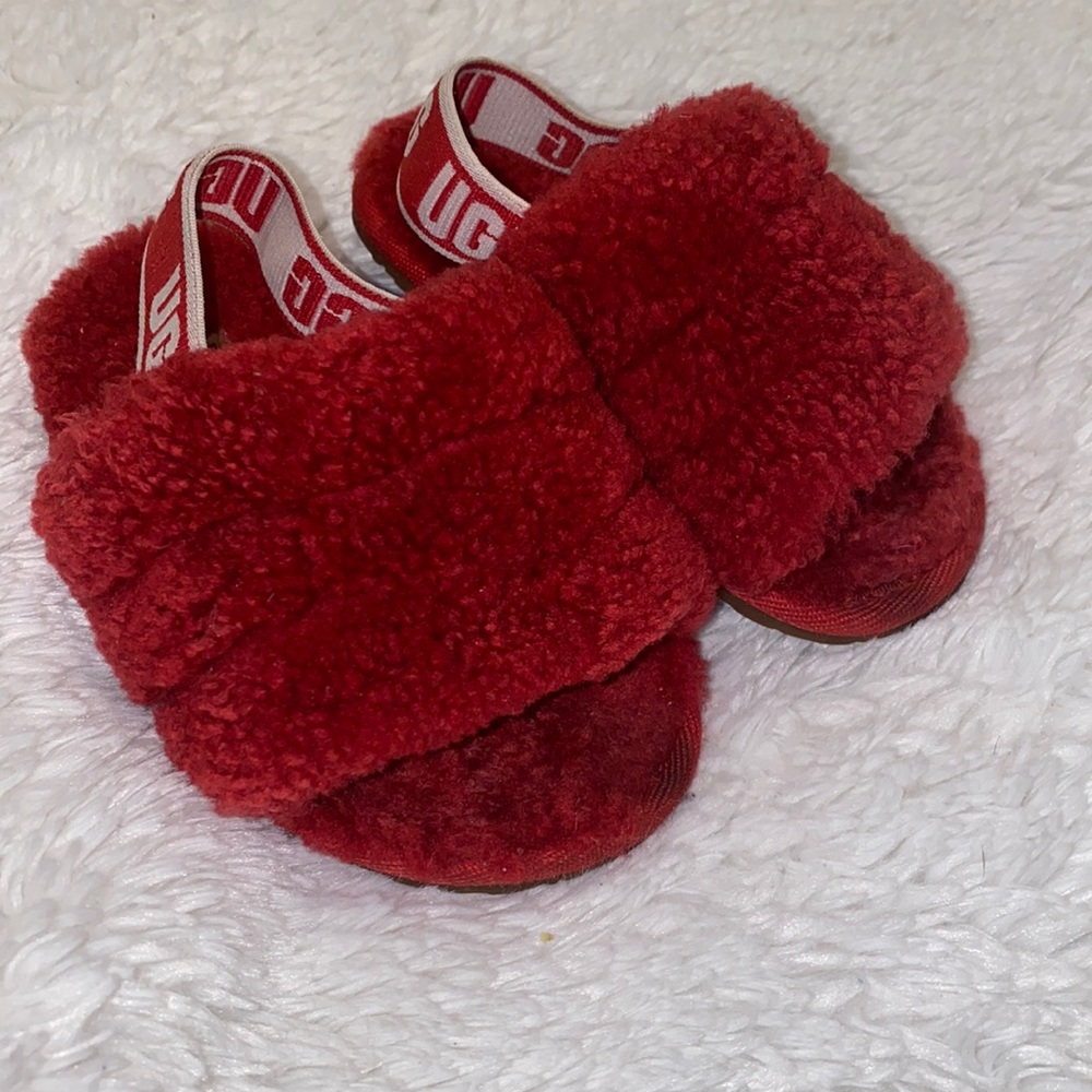 Red Toddler Ugg Slippers